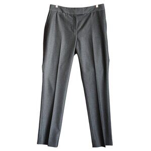 Tahari Arthur S. Levine Dark Gray Straight Leg Dress Trousers